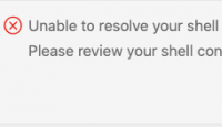 MacOS启动恢复VS Code后报Unable to resolve your shell environment
