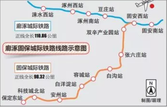 廊涿城际铁路有涿州西站吗？